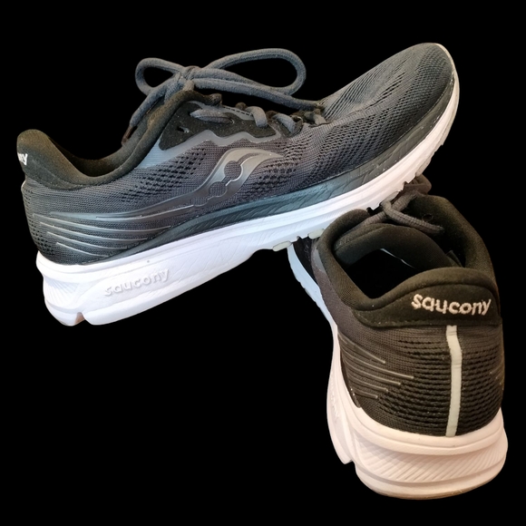 Saucony Black and White Women's Sneakers - Picture 5 of 6